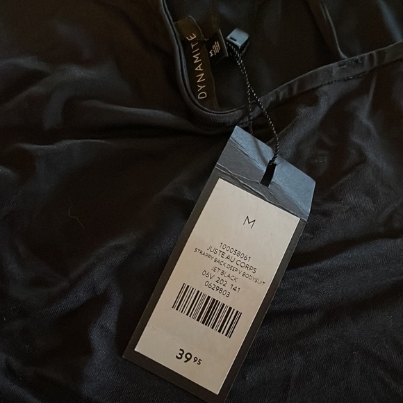 NWT Dynamite Black Open Back Bodysuit - Picture 3 of 3